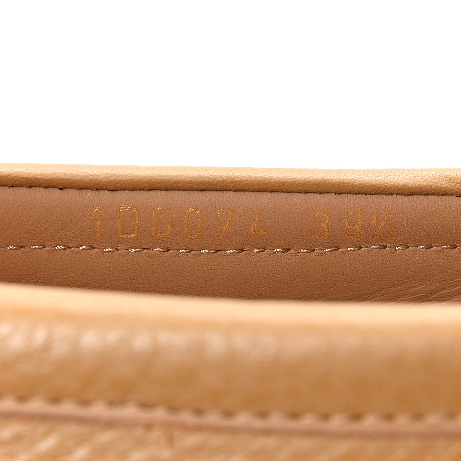 Prada Cervo Triangle Driving Loafer 39.5 Naturale 9 of 10