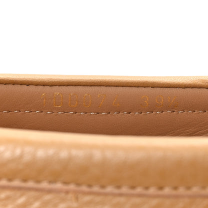 Prada Cervo Triangle Driving Loafer 39.5 Naturale 9 of 10