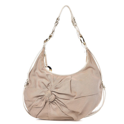 Fendi Canvas Knot Hobo Beige 1 of 17
