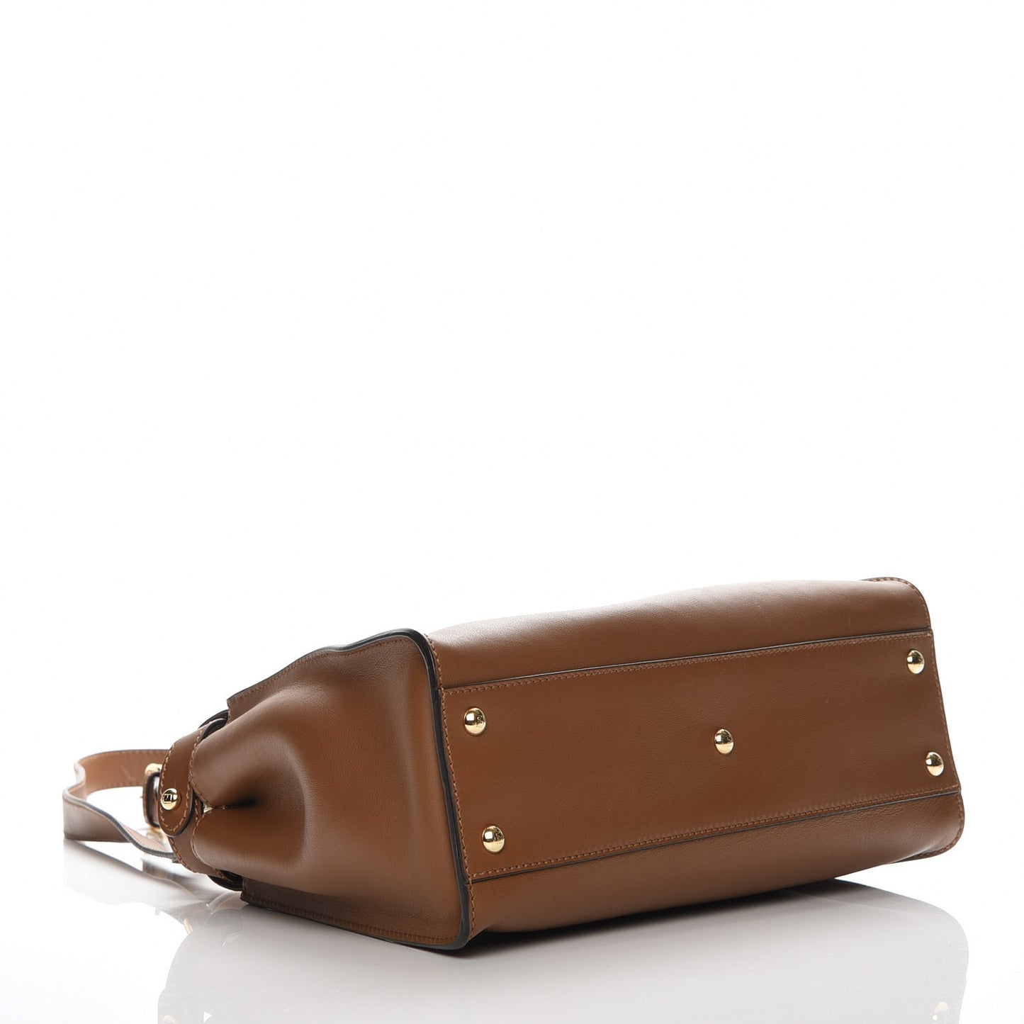 Vitello Seta Shiny Nappa Ayers Medium Peekaboo Iconic Satchel Brownie Menta