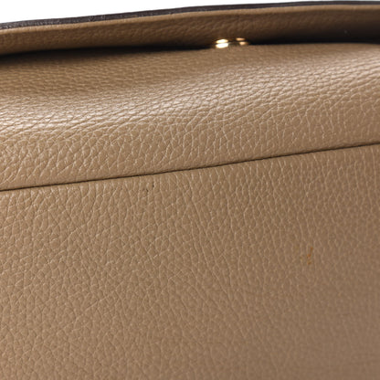 MCM Calfskin Studded Shoulder Bag Beige 11 of 13