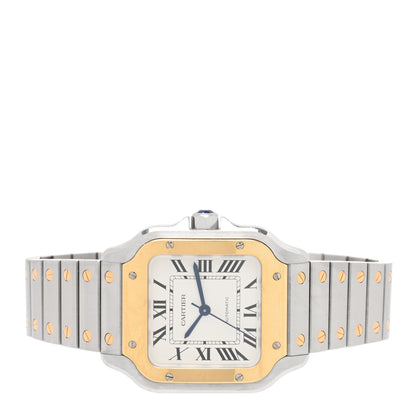 Cartier Stainless Steel 18K Yellow Gold 35mm Santos de Cartier Automatic Watch 2 of 5