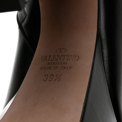 Valentino Garavani Calfskin Tan-Go Platform 50/120mm Ankle Boots 39.5 Black 8 of 9