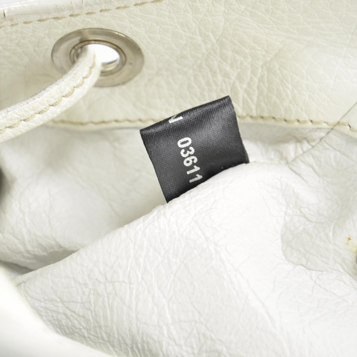 Straw Leather Antic Easy Foldover Pushlock Satchel White
