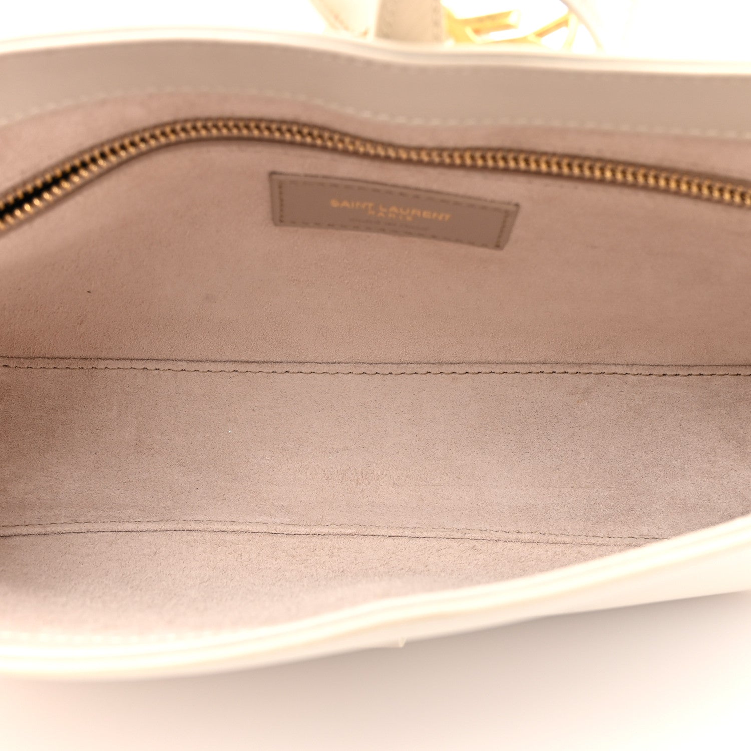 Saint Laurent Smooth Calfskin Le 5 A 7 Hobo Blanc Vintage 5 of 13