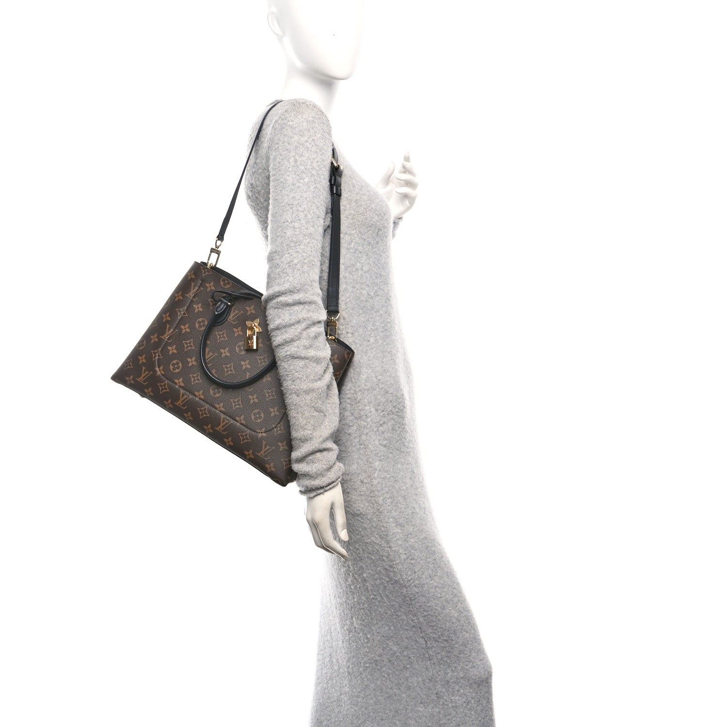 Louis Vuitton Monogram Flower Tote Black 2 of 10