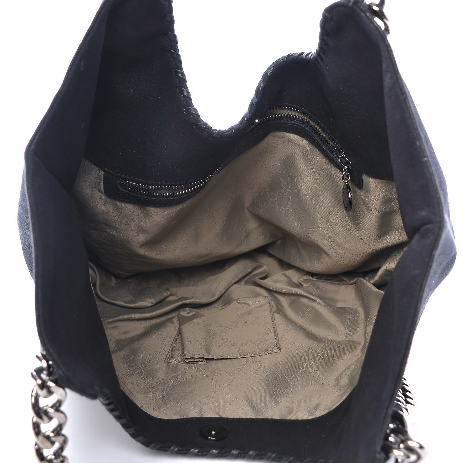 Stella McCartney Shaggy Deer Chain Falabella Tote Black 5 of 6