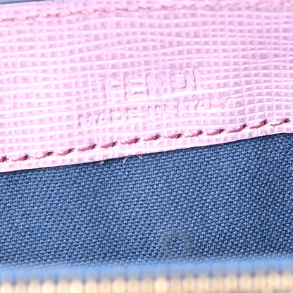 Fendi Vitello Elite Crystal Eye Monster Continental Wallet Cobalt Lavender Pink 6 of 10
