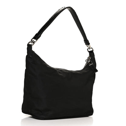 Prada Tessuto Nylon Vitello Hobo Black 3 of 15