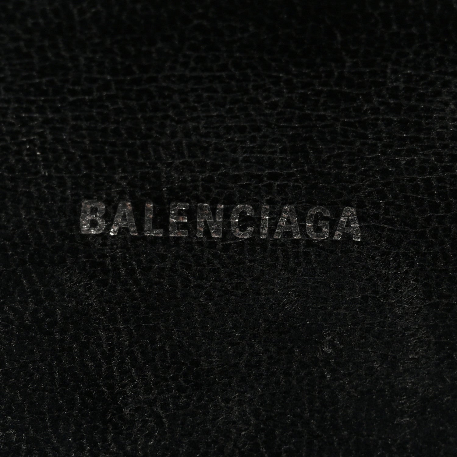 Balenciaga Metallic Calfskin Crocodile Embossed Hourglass Top Handle Bag XS Silver 6 of 11