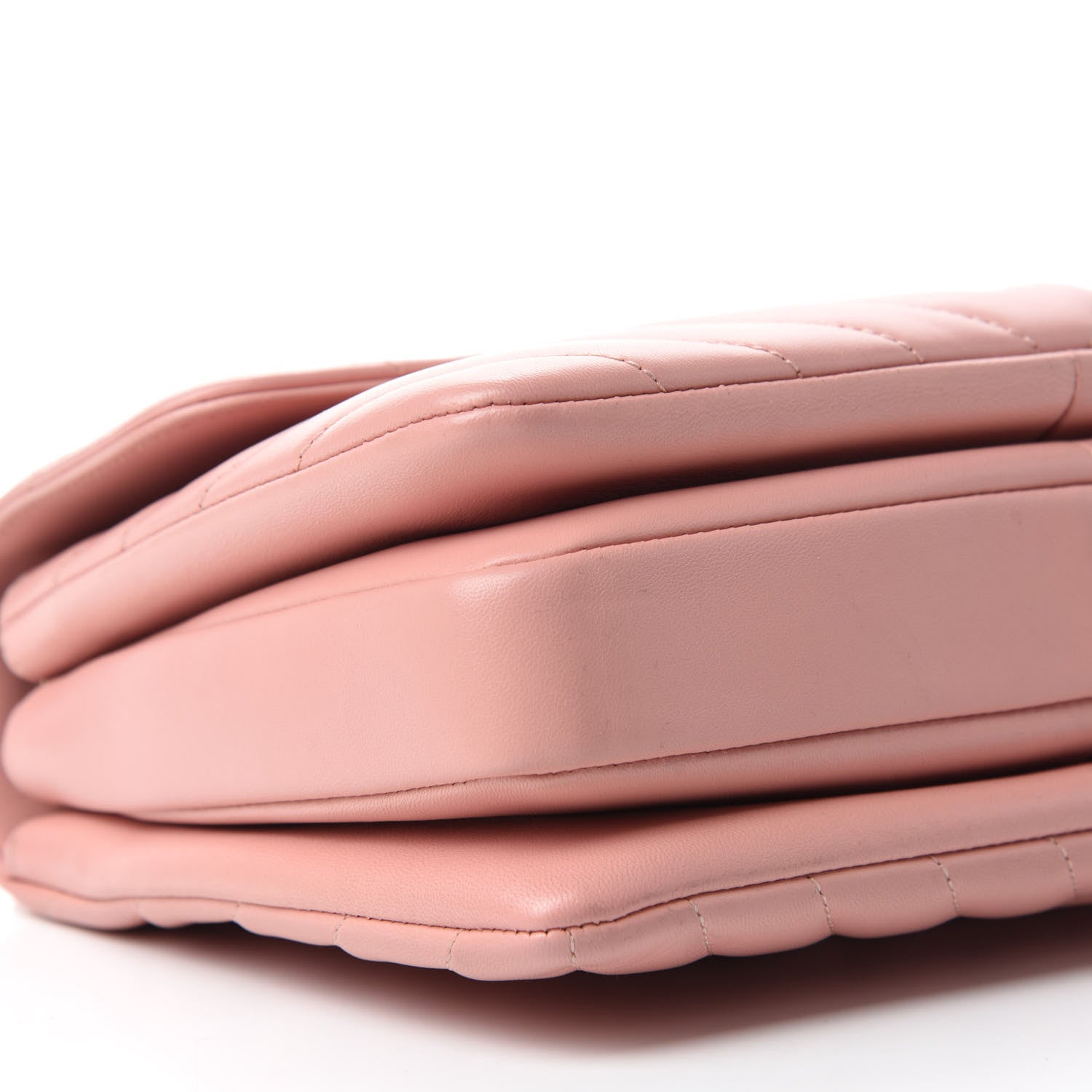 Chanel Lambskin Chevron Quilted Small Trendy CC Dual Handle Flap Bag Light Pink 6 of 10