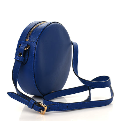 Versace Calfskin La Medusa Round Camera Bag Blue 3 of 6