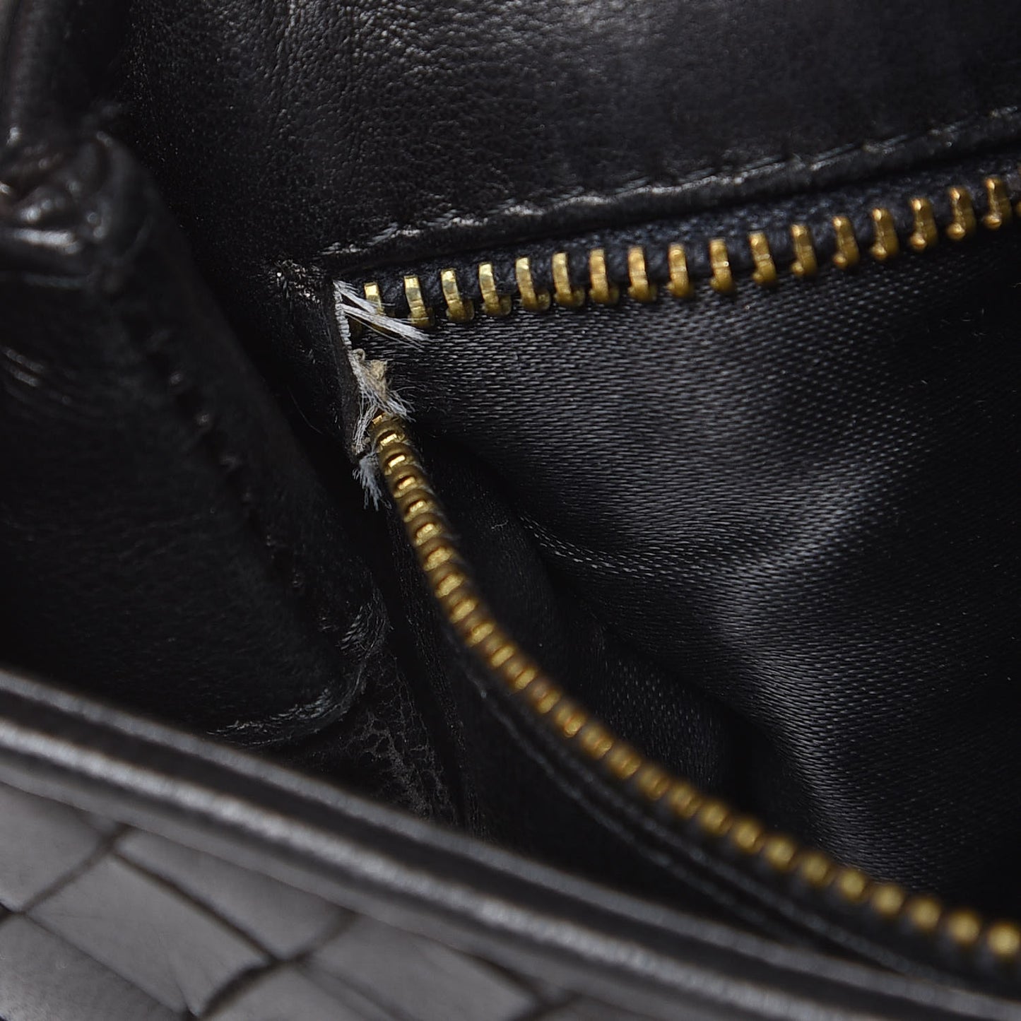 Nappa Intrecciato Crossbody Black