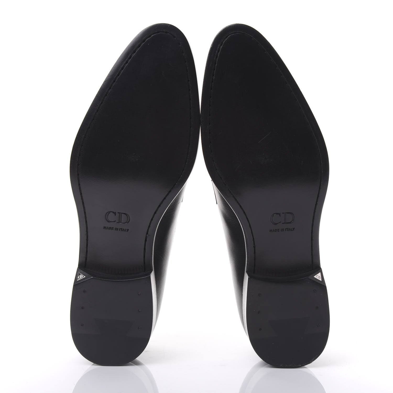 Christian Dior Brushed Calfskin Derby Shoes 39 Black 6 of 8