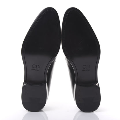 Christian Dior Brushed Calfskin Derby Shoes 39 Black 6 of 8