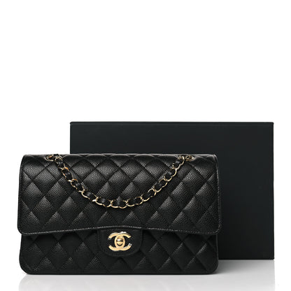 Chanel Caviar Quilted Medium Double Flap Black 9 of 9