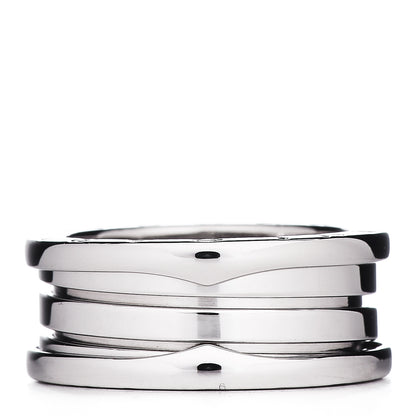 Bulgari 18K White Gold B.Zero1 3 Band Ring 56 7.5 1 of 6