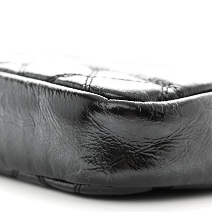 Chanel Glazed Aged Calfskin Quilted CC Small Clutch With Chain Black 12 of 12