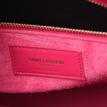 Saint Laurent Calfskin Small Sac De Jour Lipstick Fuchsia 5 of 19
