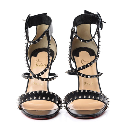 Christian Louboutin Kid Choca Spikes 100 Sandals 40 Black 2 of 10