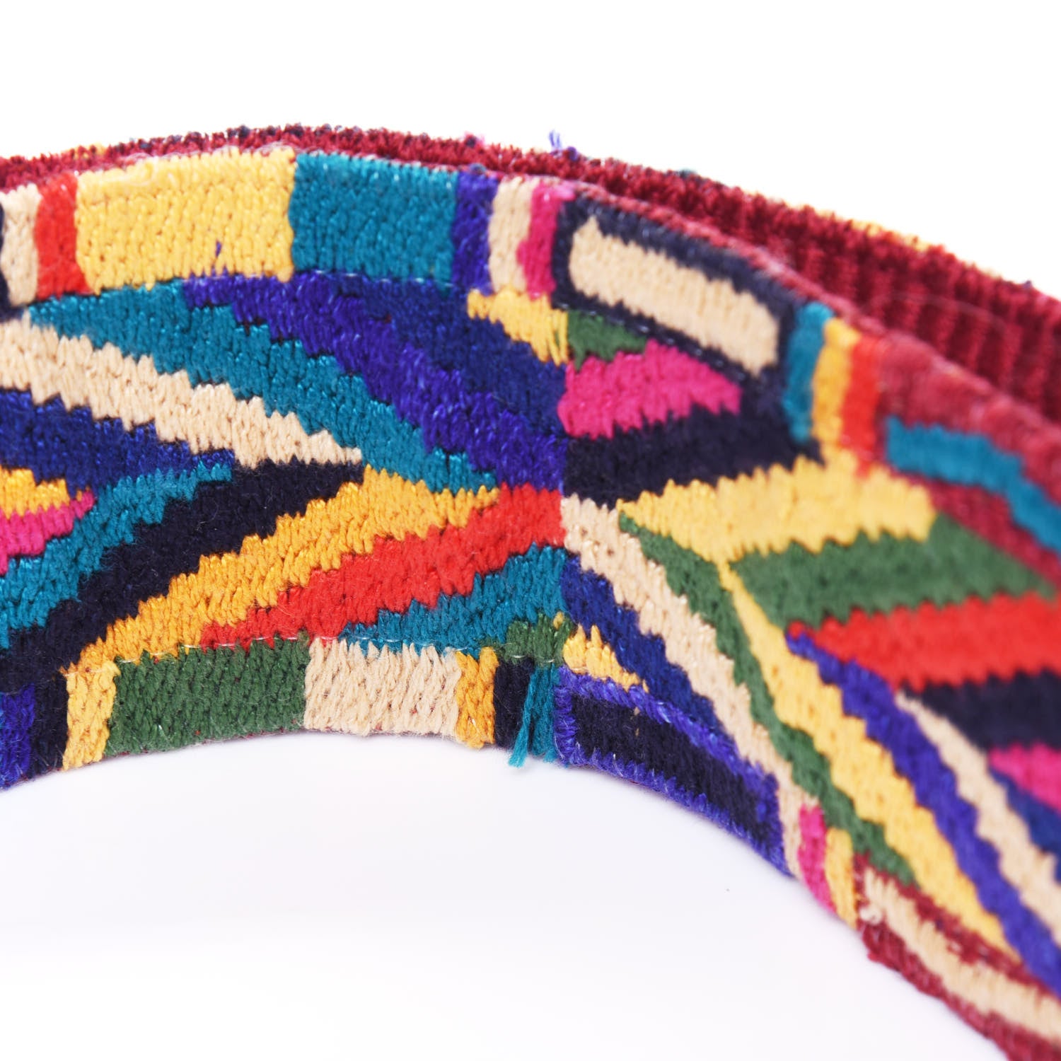 Valentino Garavani Canvas Native Couture 1975 Embroidered Rockstud Guitar Strap Multicolor 5 of 7