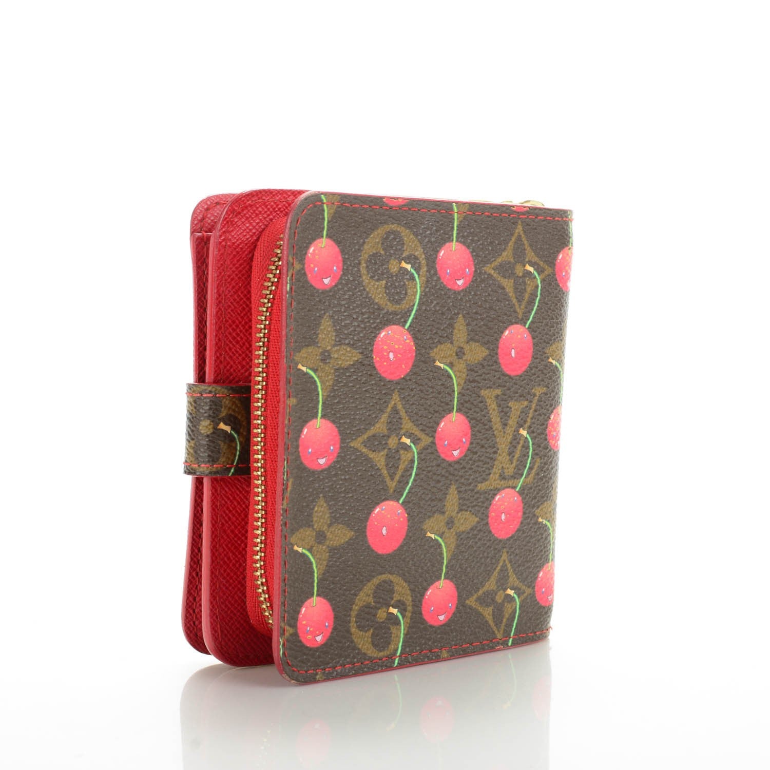 Louis Vuitton Monogram Cerises Compact Zippe Wallet 4 of 9