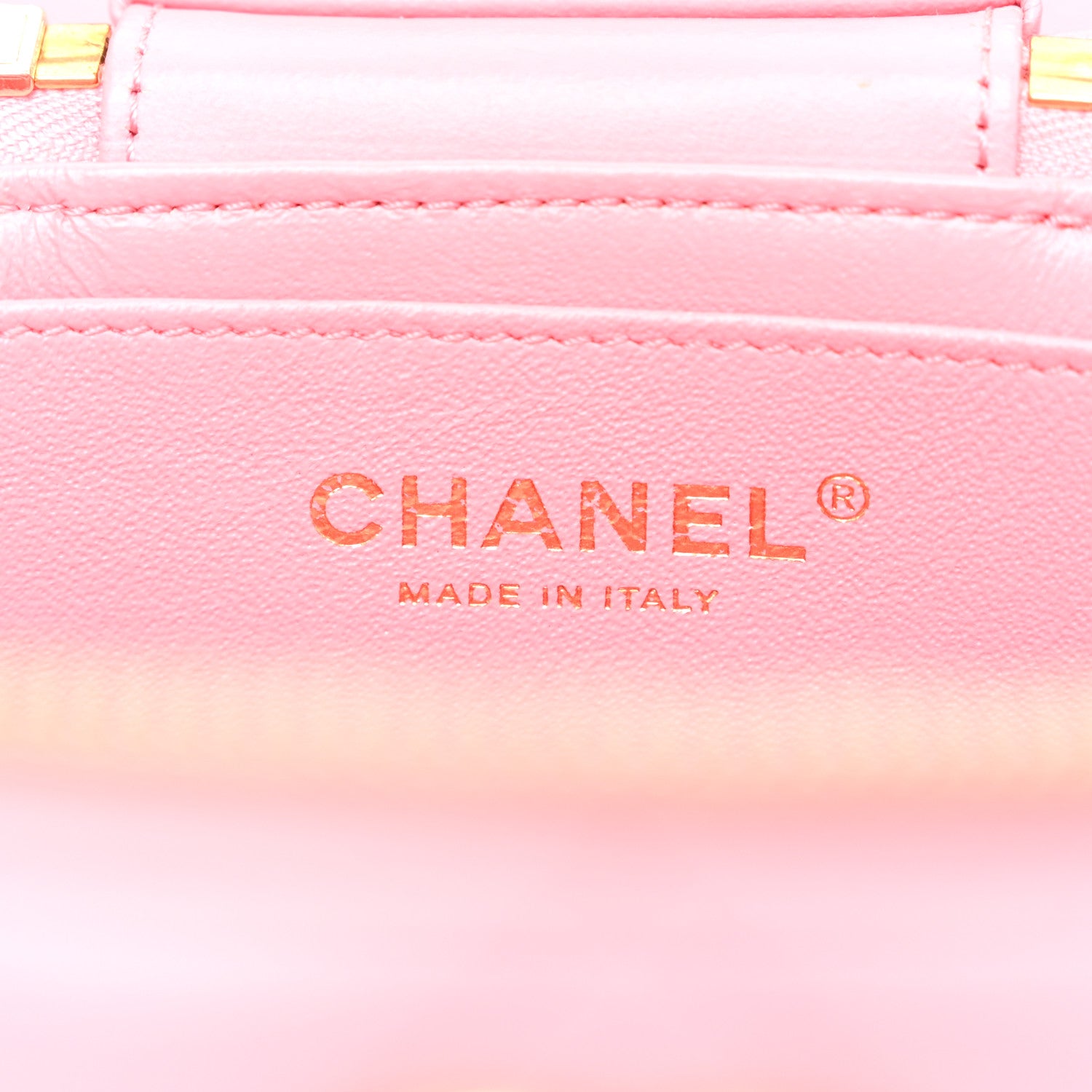 Chanel Lambskin Quilted Trendy Vanity Case Pink 6 of 11