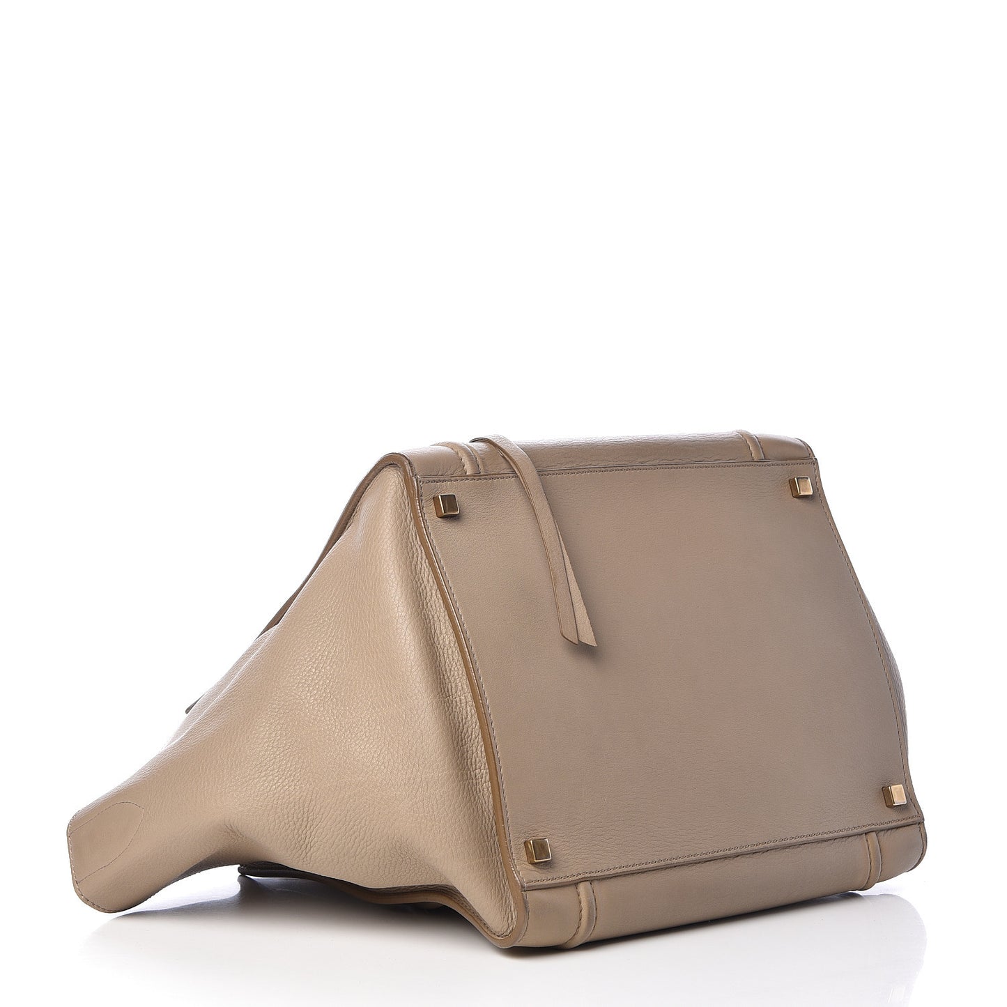 Supple Calfskin Medium Phantom Luggage Beige