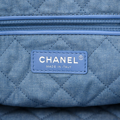 Chanel Denim Quilted Chanel 22 Blue 8 of 13