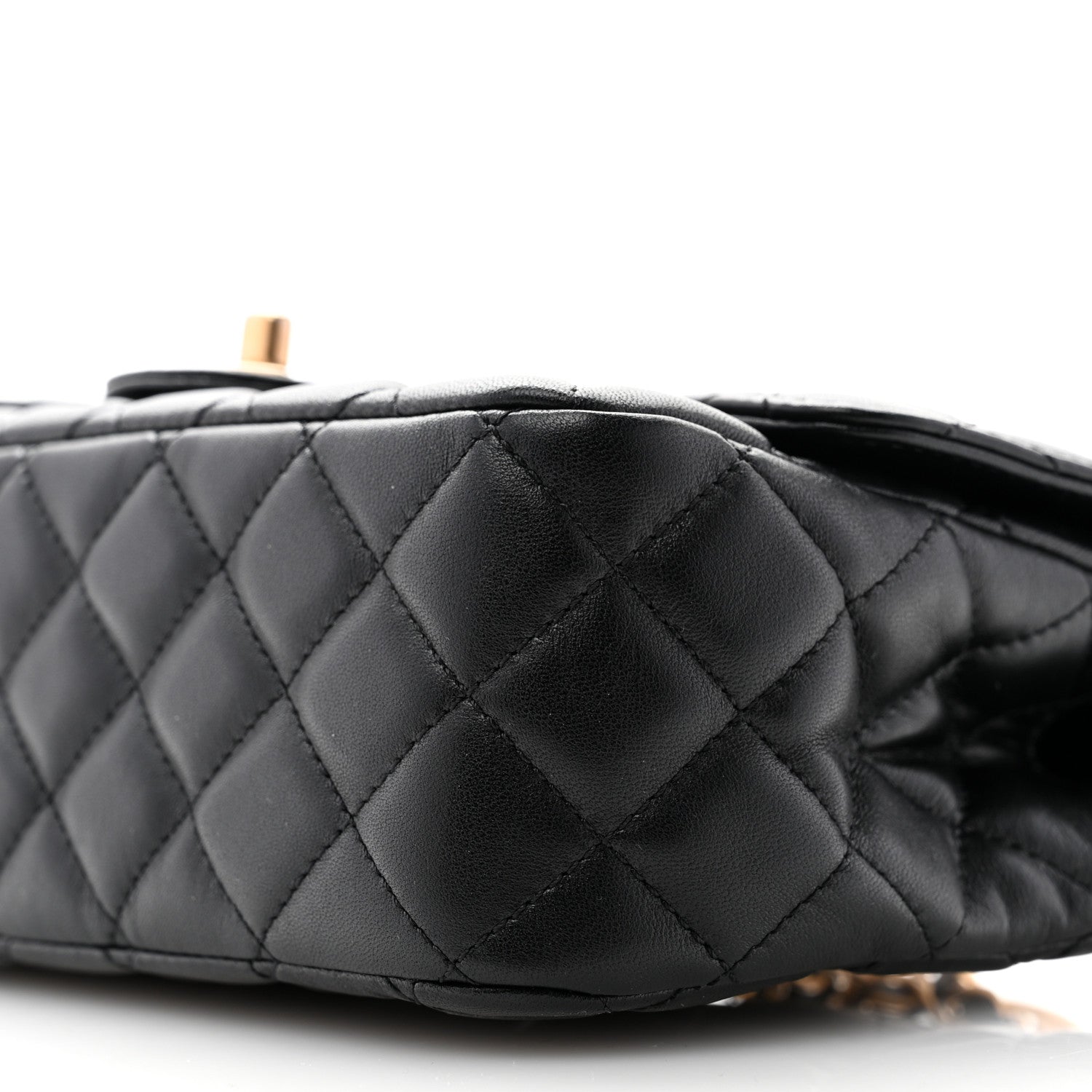Chanel Lambskin Quilted Small Metal Top Handle Flap Black 10 of 10