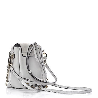 Chloe Suede Calfskin Mini Faye Backpack Airy Grey 3 of 10