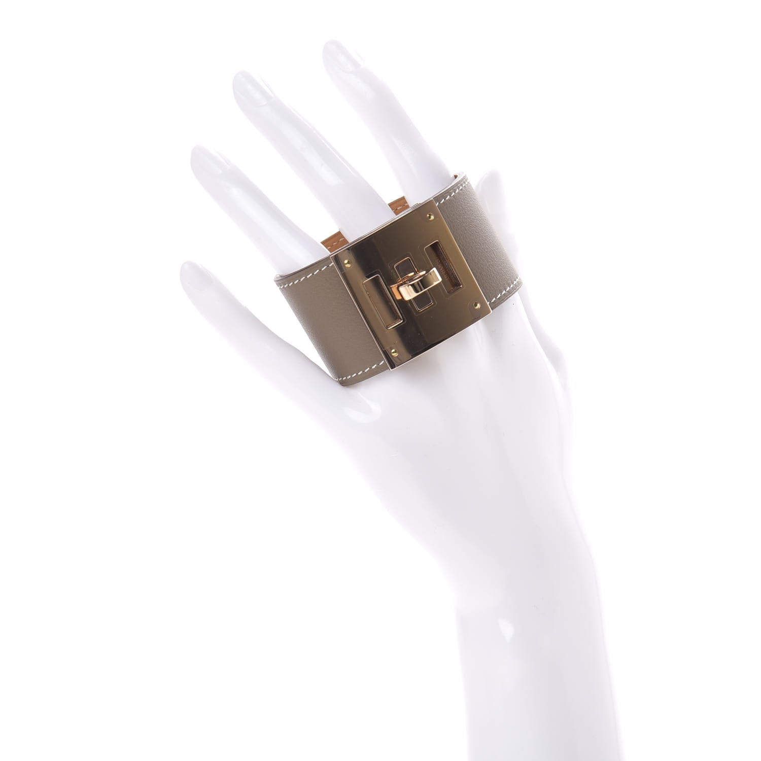 Hermes Swift Kelly Dog Bracelet T2 Etoupe 2 of 6