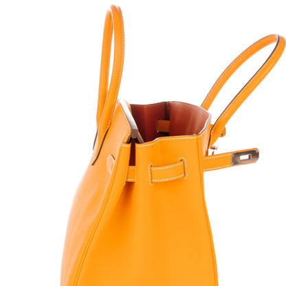 Hermes Epsom Candy Birkin 35 Jaune D'Or Potiron 15 of 25
