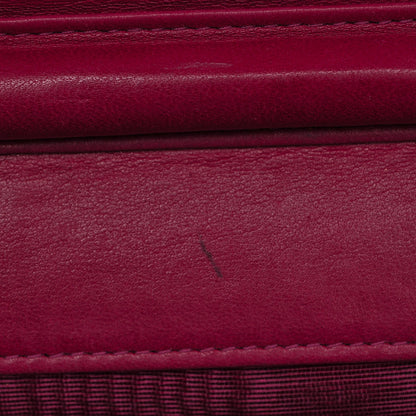 Chanel Caviar Timeless CC Wallet On Chain WOC Dark Fuchsia 9 of 9