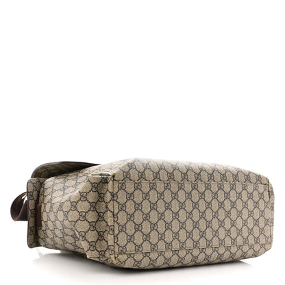 Gucci GG Plus Monogram Messenger Diaper Bag Dark Brown 5 of 13