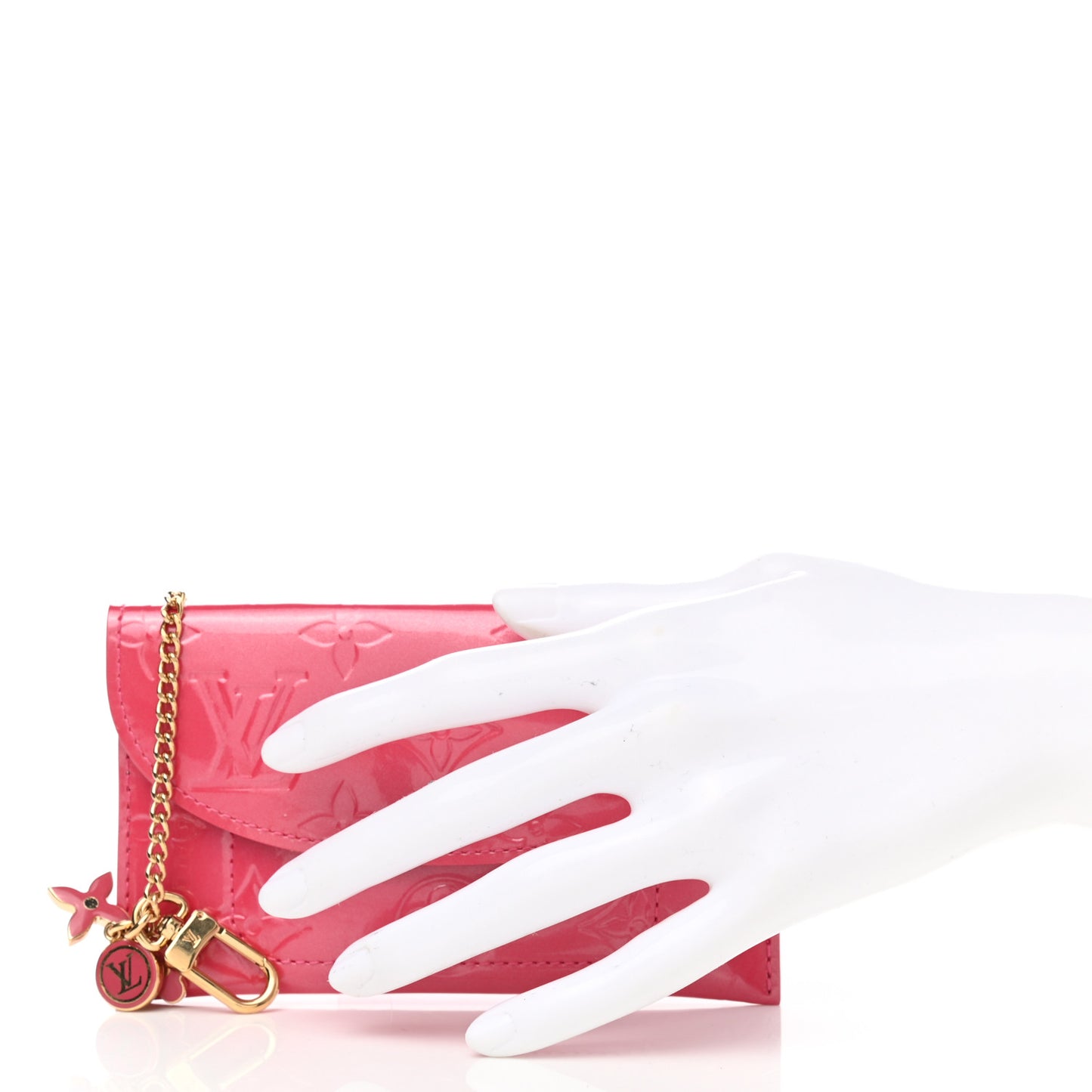 Vernis Envelope Plate Pouch Framboise