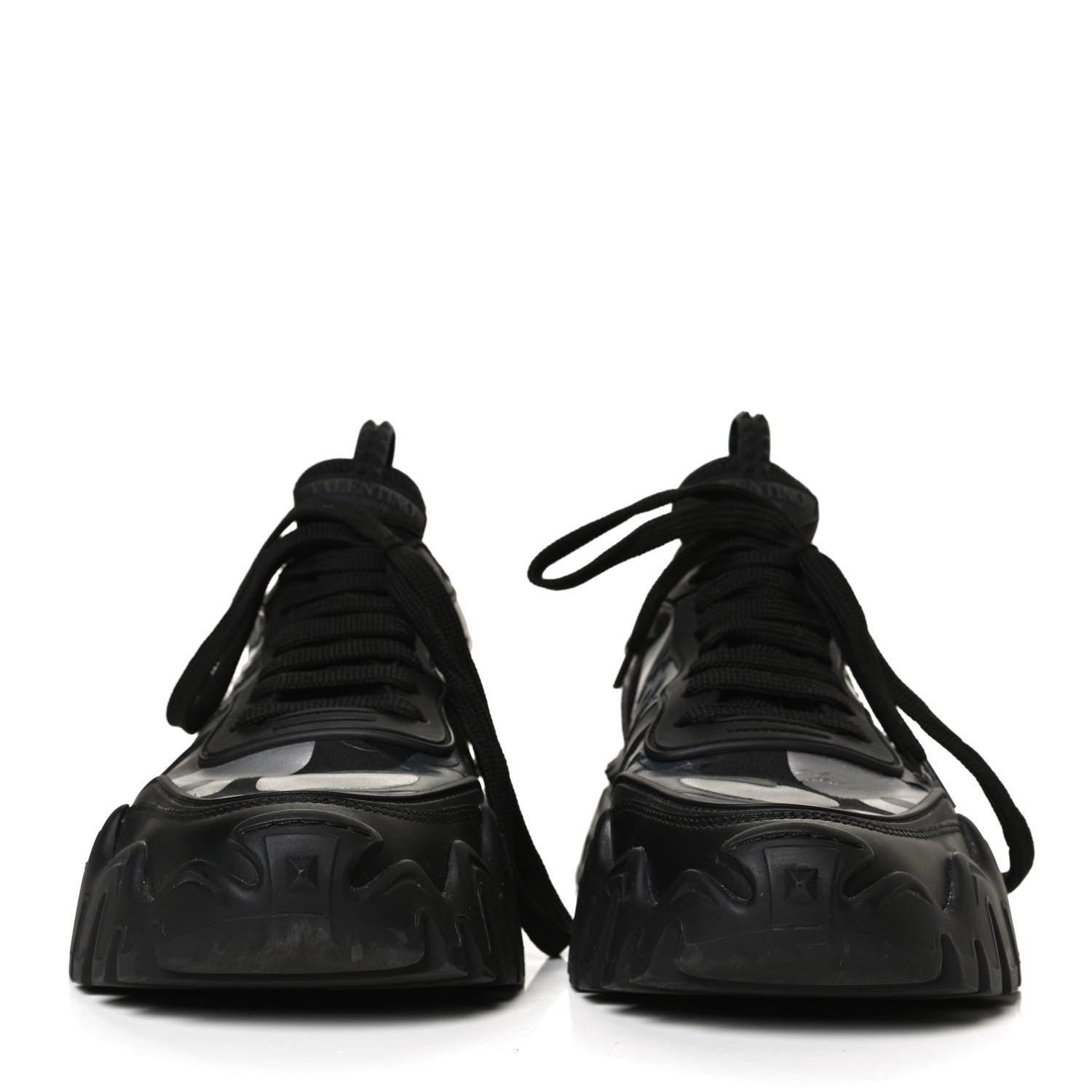 Valentino Garavani Nappa Suede Camouflage Womens Rockrunner Plus High Frequency Sneakers 41 Black 2 of 12