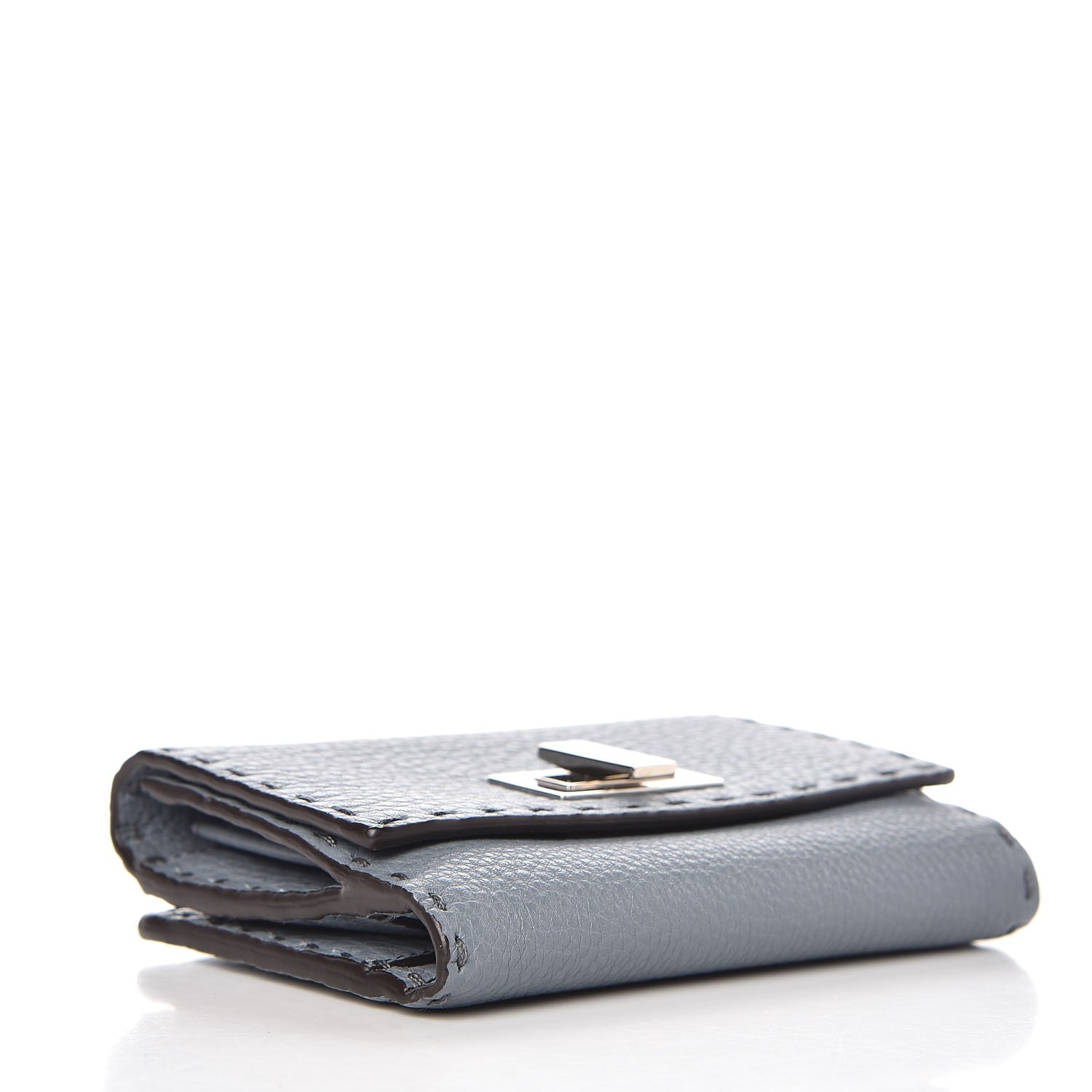 Fendi Cuoio Romano Selleria Medium Peekaboo Wallet Nube 4 of 12