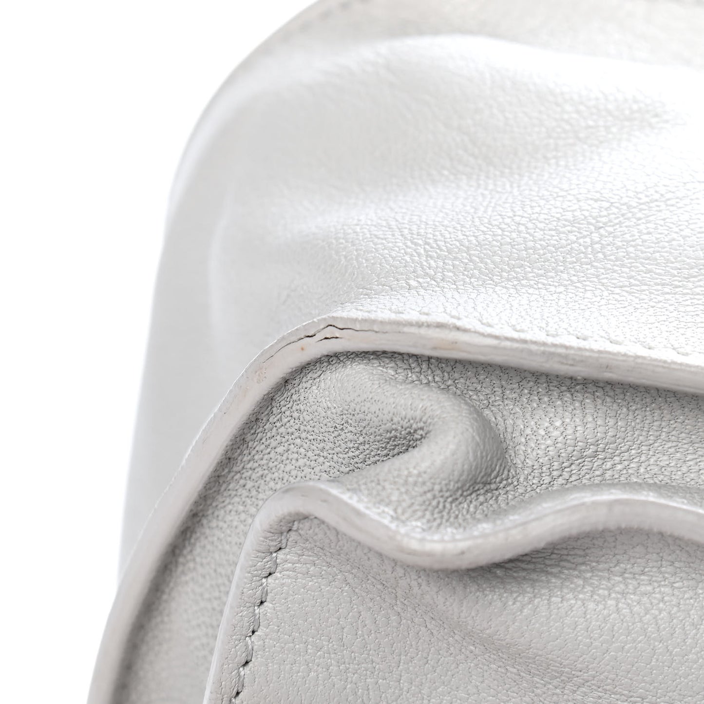 Lambskin Medium PS1 Satchel Pale Steel