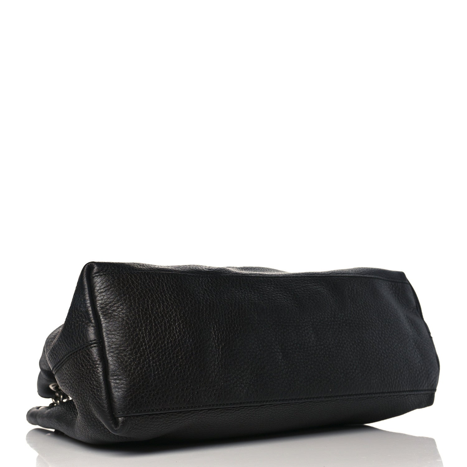 Gucci Pebbled Calfskin Studded Medium Soho Chain Shoulder Bag Black 4 of 10