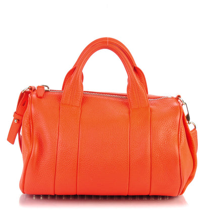 Alexander Wang Pebbled Lambskin Rocco Tangerine Pale Gold Hardware 1 of 7