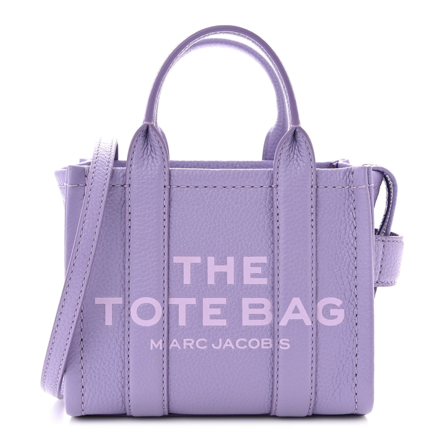 Grained Calfskin Mini The Tote Bag Lavender