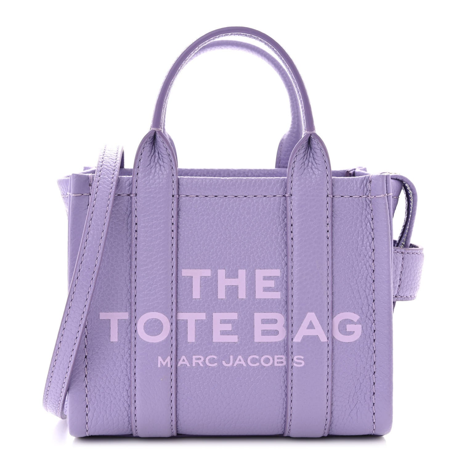 Marc Jacobs Grained Calfskin Mini The Tote Bag Lavender 1 of 11