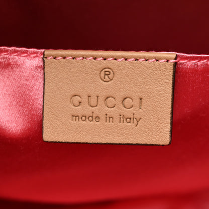 Gucci Metallic Calfskin Matelasse Studded Small Pearly GG Marmont Chain Shoulder Bag Gold 6 of 10