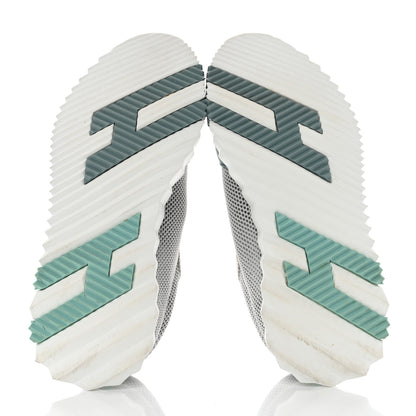 Hermes Air Mesh Suede Goatskin Bouncing Sneakers 37 Vert D'Eau 5 of 8