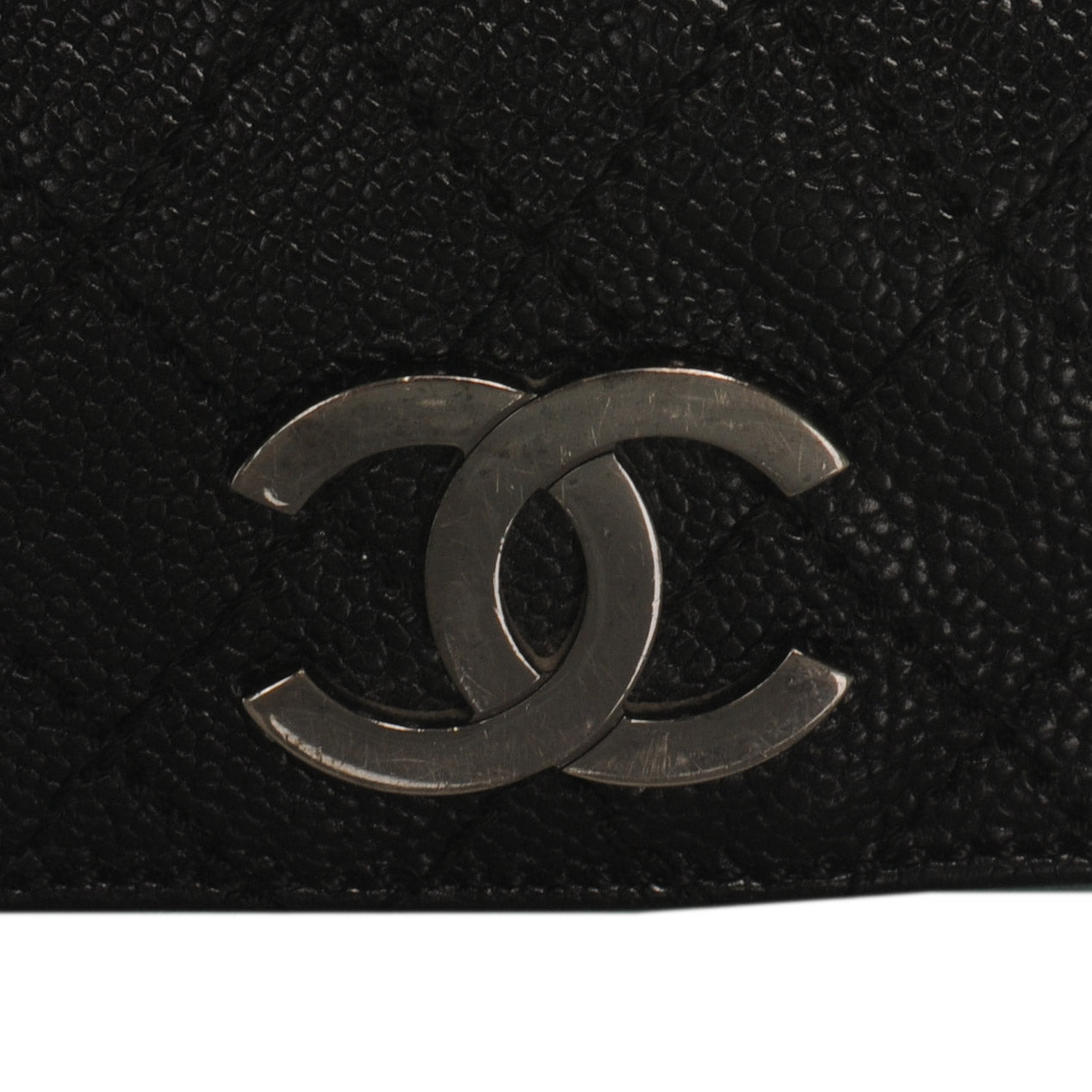 Glazed Caviar Pocket In The City Tote Black