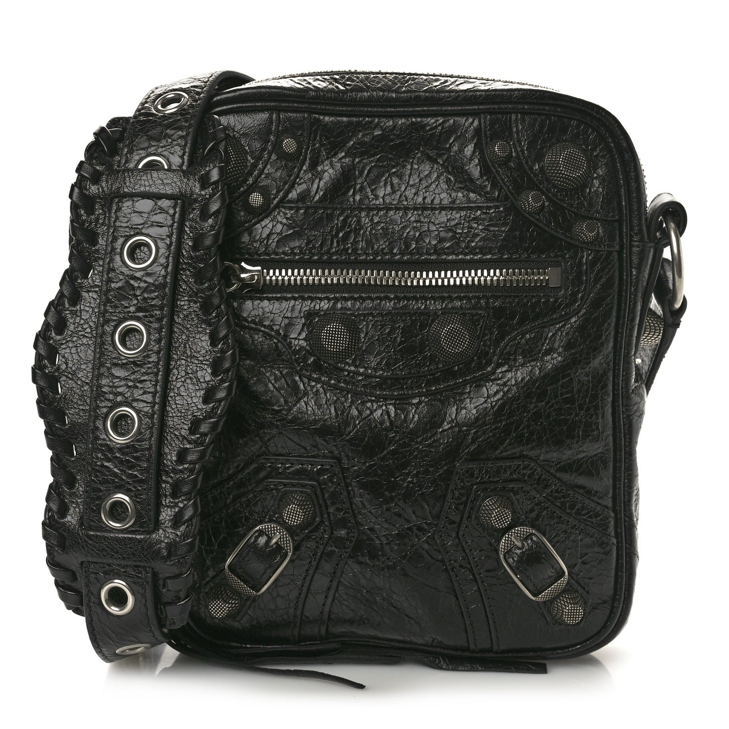 Agneau Arena Le Cagole Crossbody Bag Black