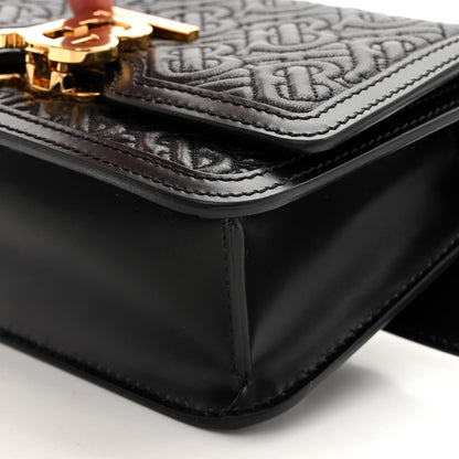 Burberry Lambskin Embossed Monogram TB Bum Bag Black 9 of 9