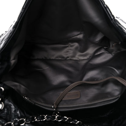 Chanel Glazed Calfskin Twisted Maxi Flap Black 4 of 12