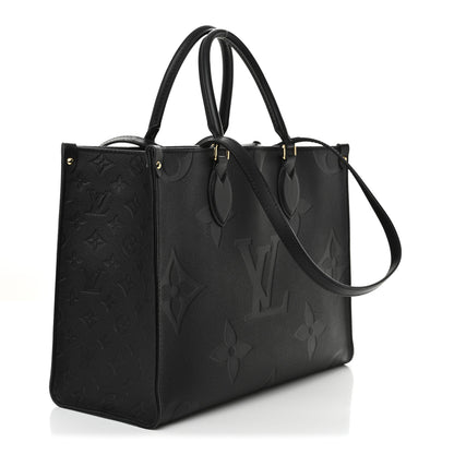 Louis Vuitton Empreinte Monogram Giant OnTheGo MM Black 3 of 10